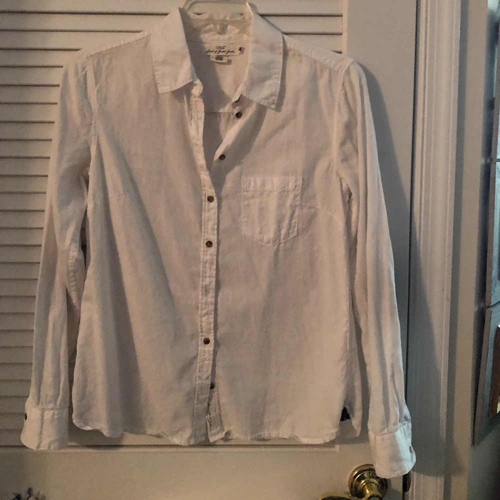 Classics white button down 100% cotton 8